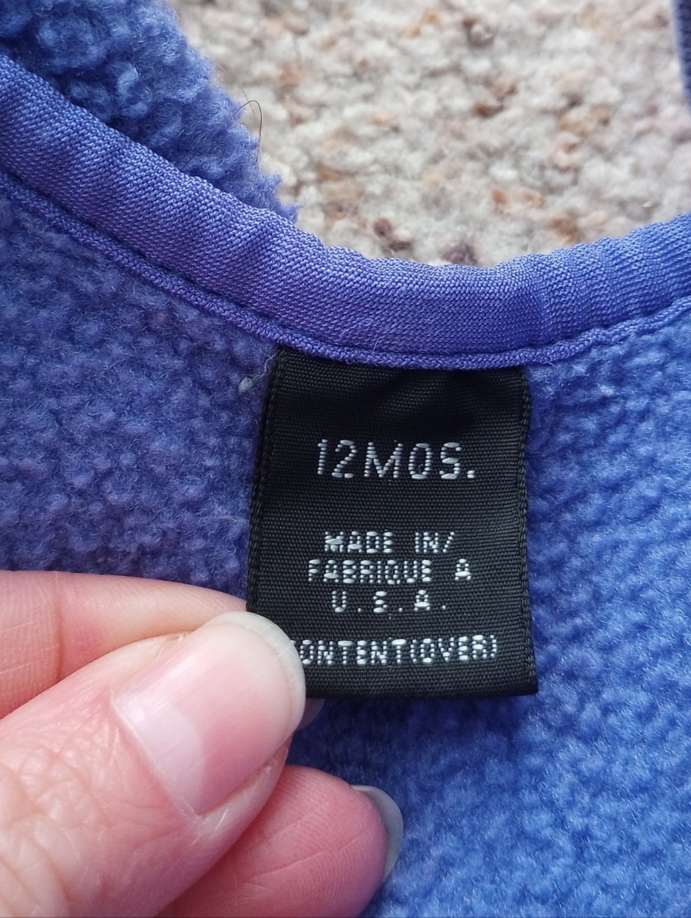 Patagonia Fleece Baby Overalls 12 Months - Picture 10 of 12